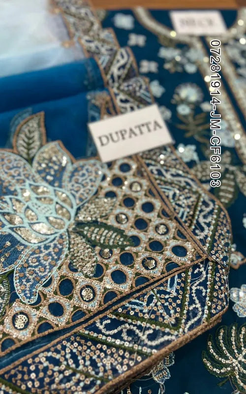 JAZMIN ⏐ 07281914-JM-CF6103 ⏐ CHIFFON ⏐ EMBROIDERED