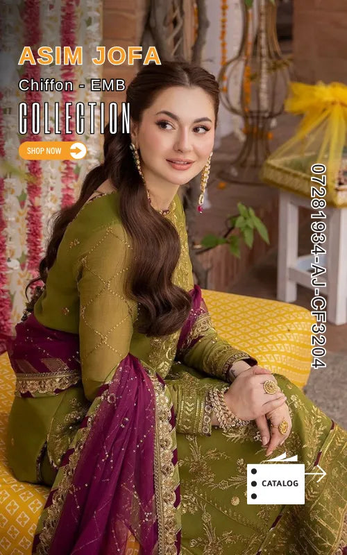 ASIM JOFA ⏐ 07281934-AJ-CF3204 ⏐ CHIFFON ⏐ EMBROIDERED