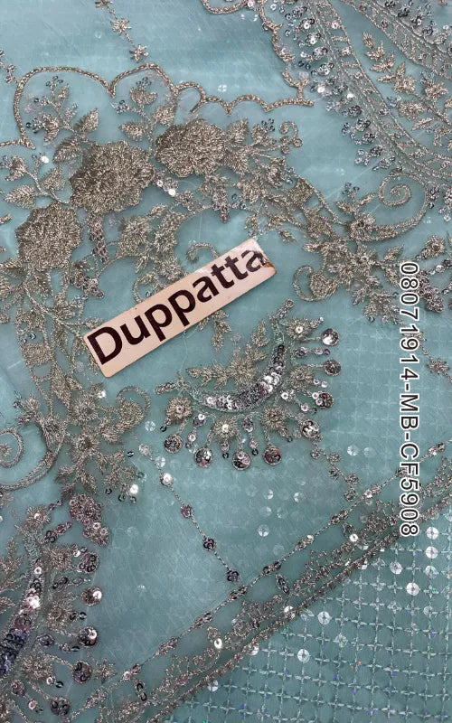 MARIA B ⏐ 08071914-MB-CF5908 ⏐ CHIFFON ⏐ EMBROIDERED
