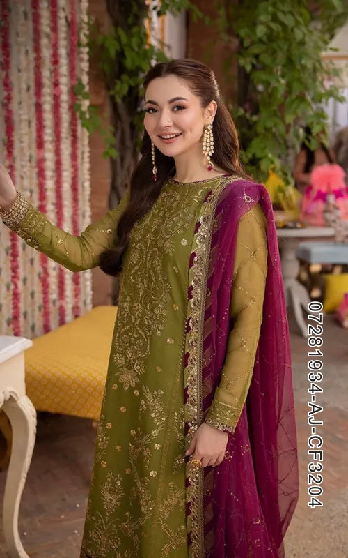 ASIM JOFA ⏐ 07281934-AJ-CF3204 ⏐ CHIFFON ⏐ EMBROIDERED