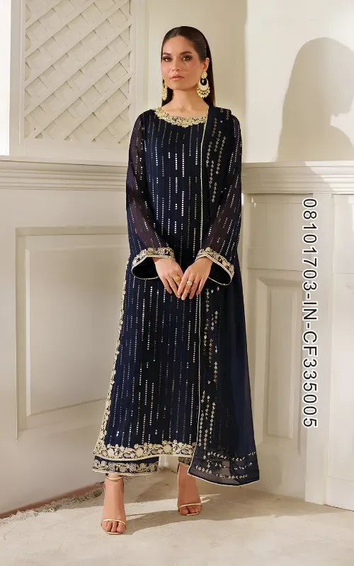 IZNIK ⏐ 08101703-IN-CF335005 ⏐ CHIFFON ⏐ EMBROIDERED