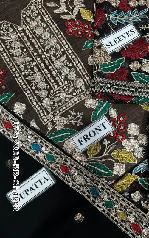 RANG RASIYA ⏐ 07212308-RR-CF4902 ⏐ CHIFFON FABRIC ⏐ EMBROIDERED