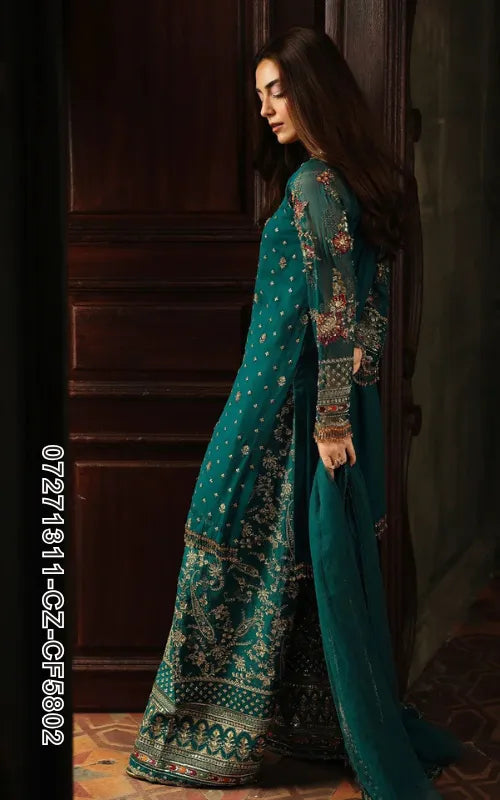 CHARIZMA ⏐ 07271311-CZ-CF5802 ⏐ CHIFFON ⏐ EMBROIDERED