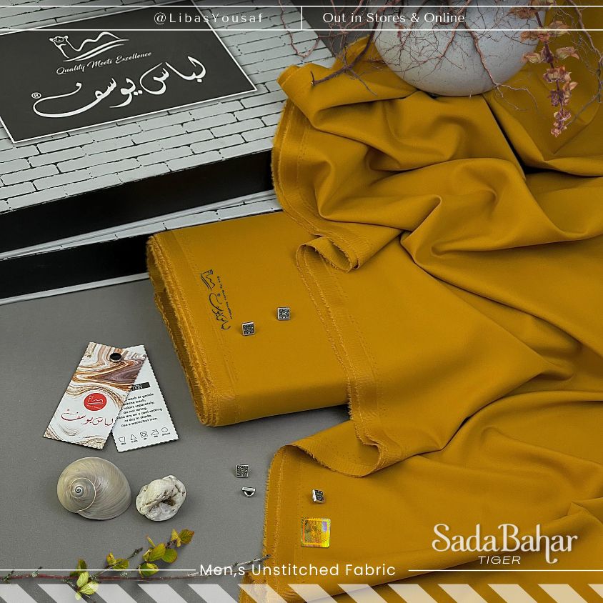 SADA BAHAR | Crafted by Libas e Yousaf | Wash & Wear | Four Season | Tiger