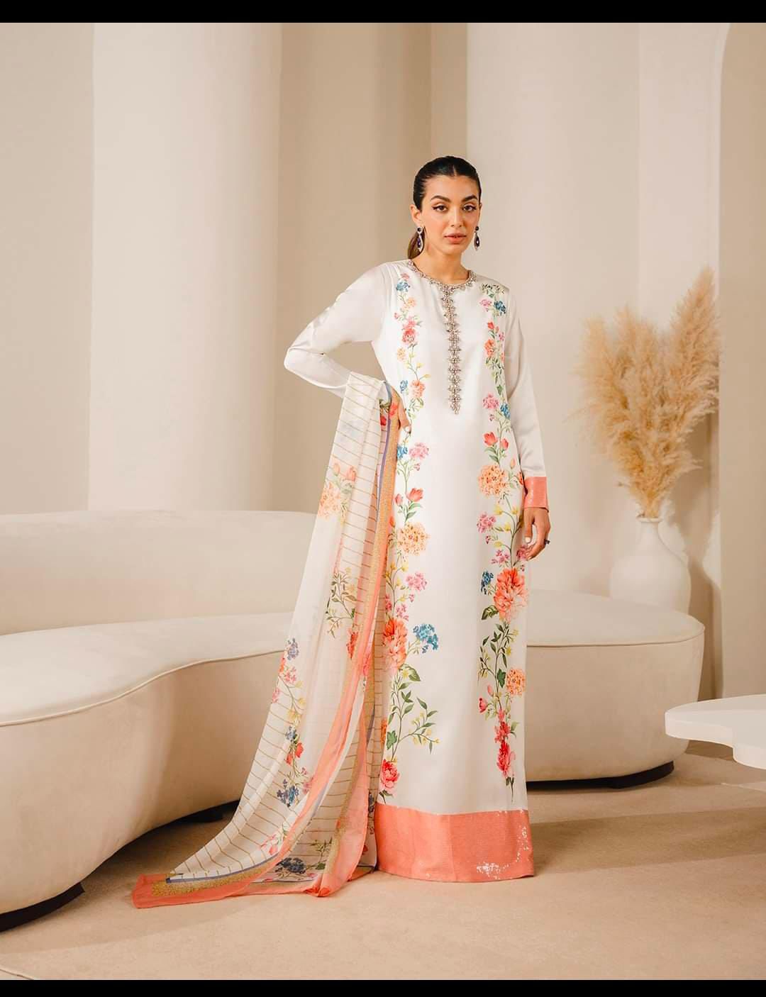 LULUSAR ⏐ SILK ⏐ HEAVY EMBROIDERED ⏐ STONE HAND WORK
