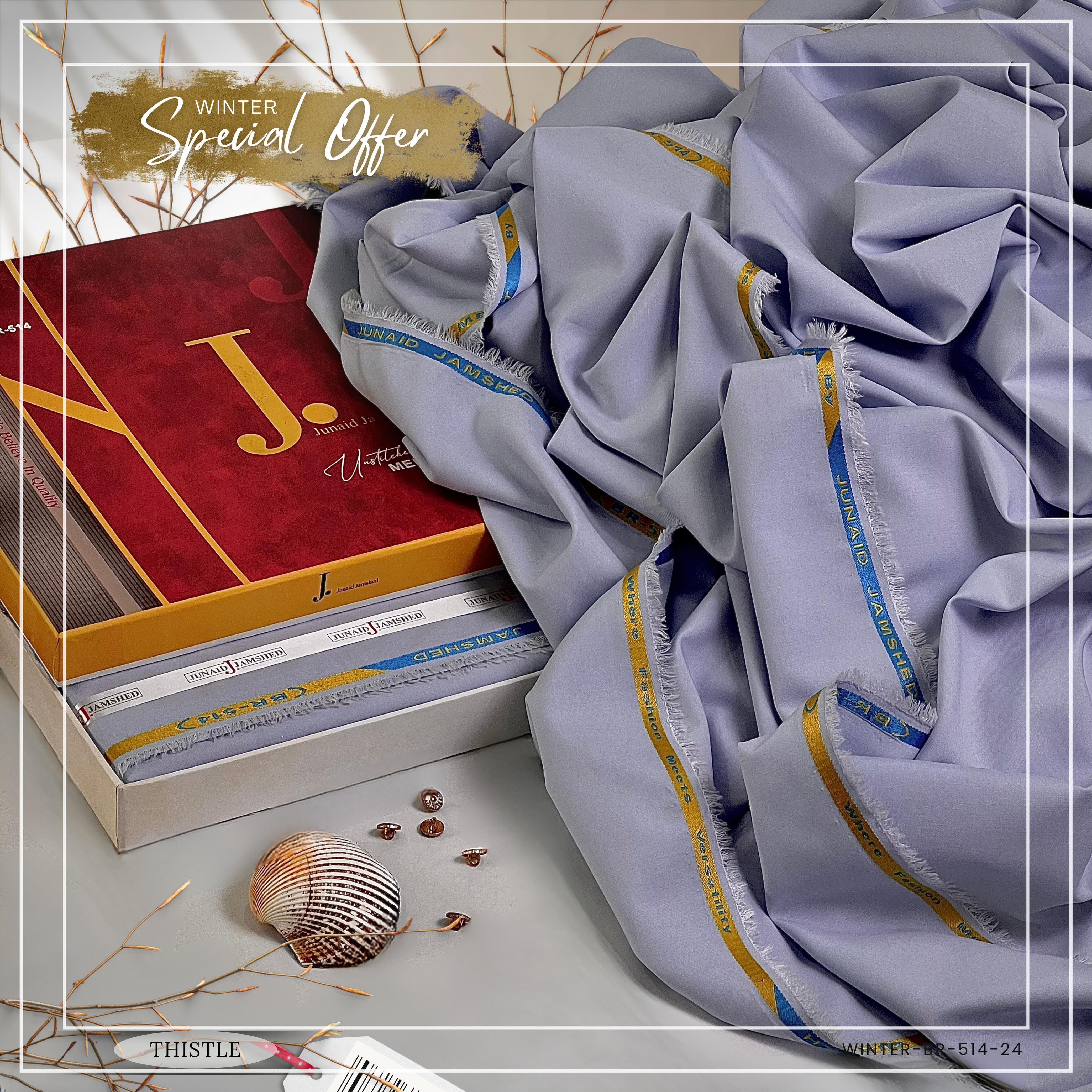 JUNAID JAMSHED - Thistle - ( Unstitched ) Shalwar Kameez ( Four Season )