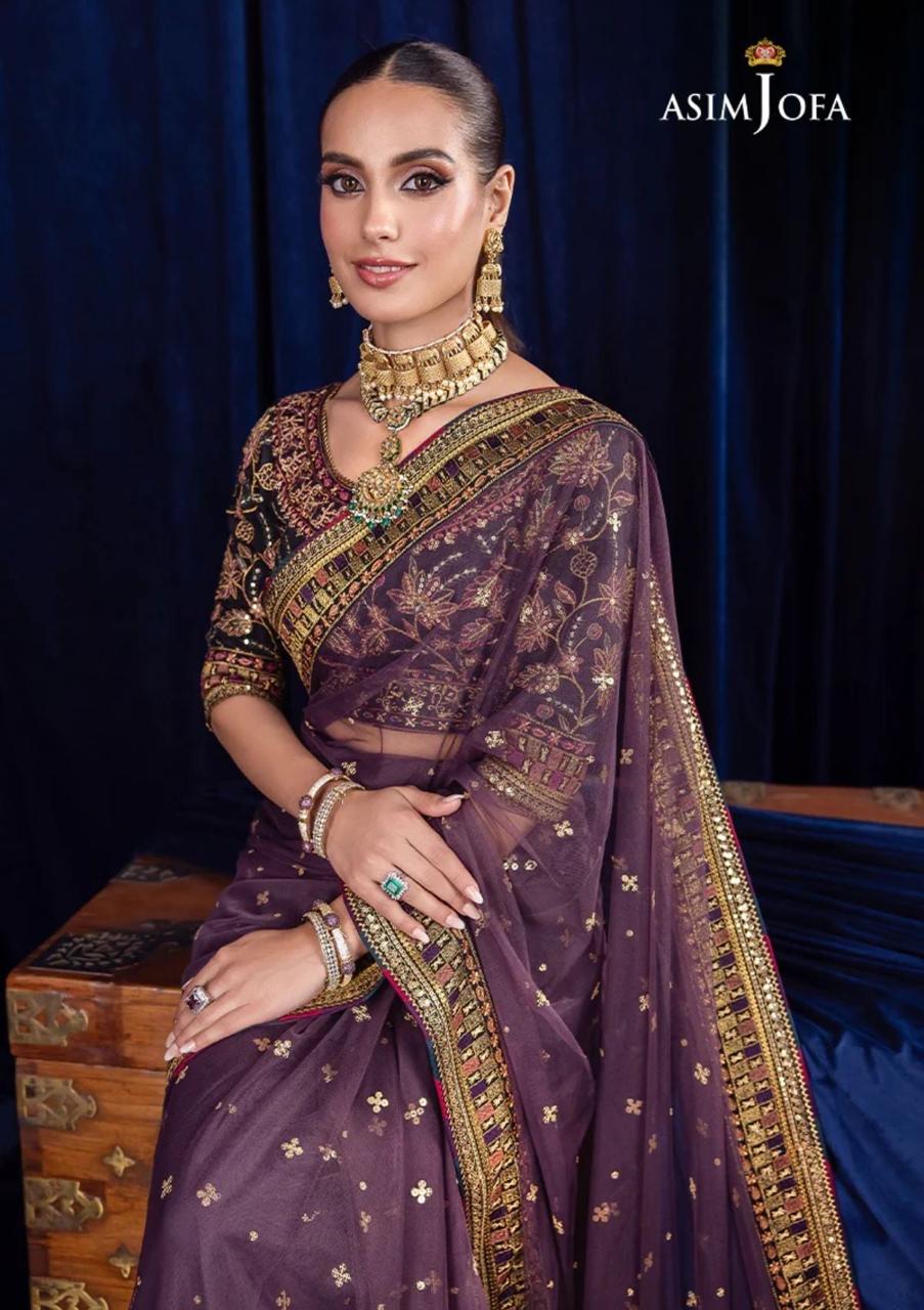 ASIM JOFA ⏐ NET SILK ⏐ HEAVY EMBROIDERED WEDDING COLLECTION