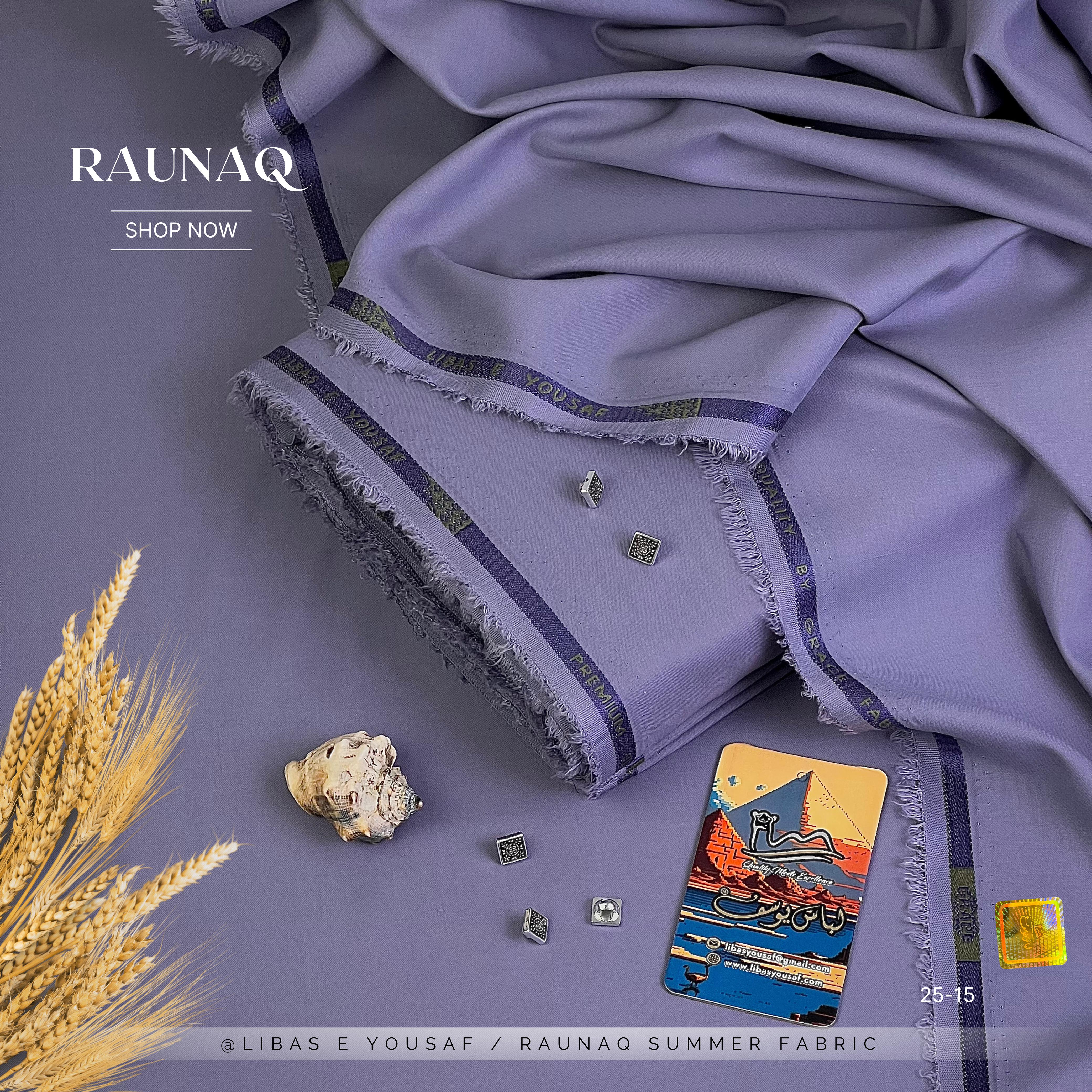 RAUNAQ Wash & Wear ( Unstitched ) ( Shade-15 ) ( Summer )