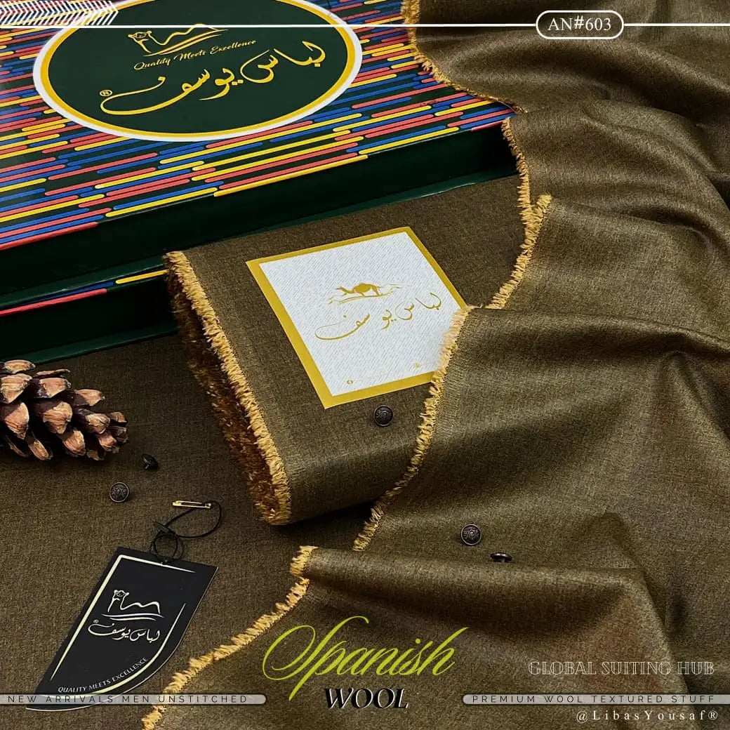 Luxurious Spanish wool | Crafted by Libas e Yousaf | Shade 603