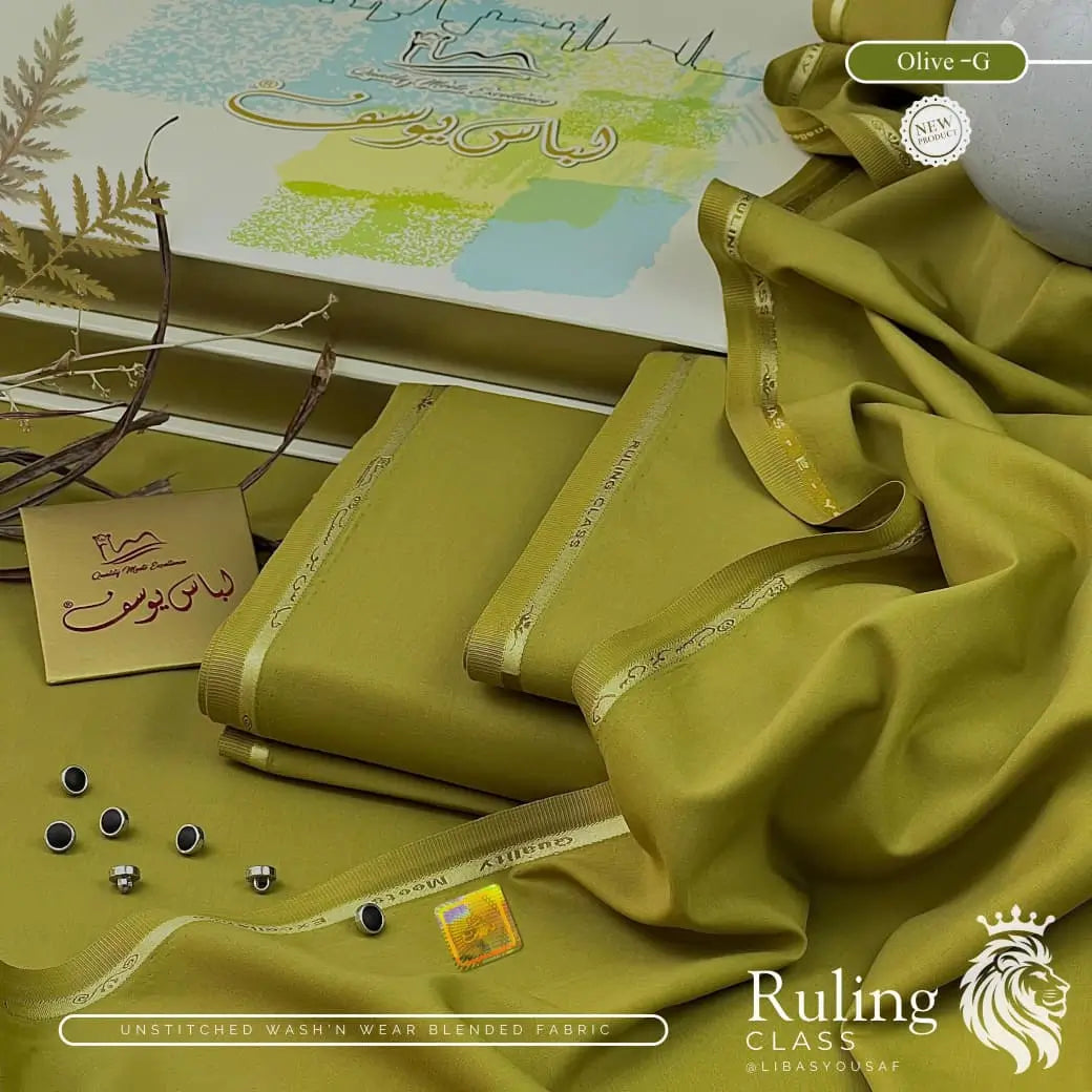 RULING CLASS - Premium - Wash & Wear - Olive-G