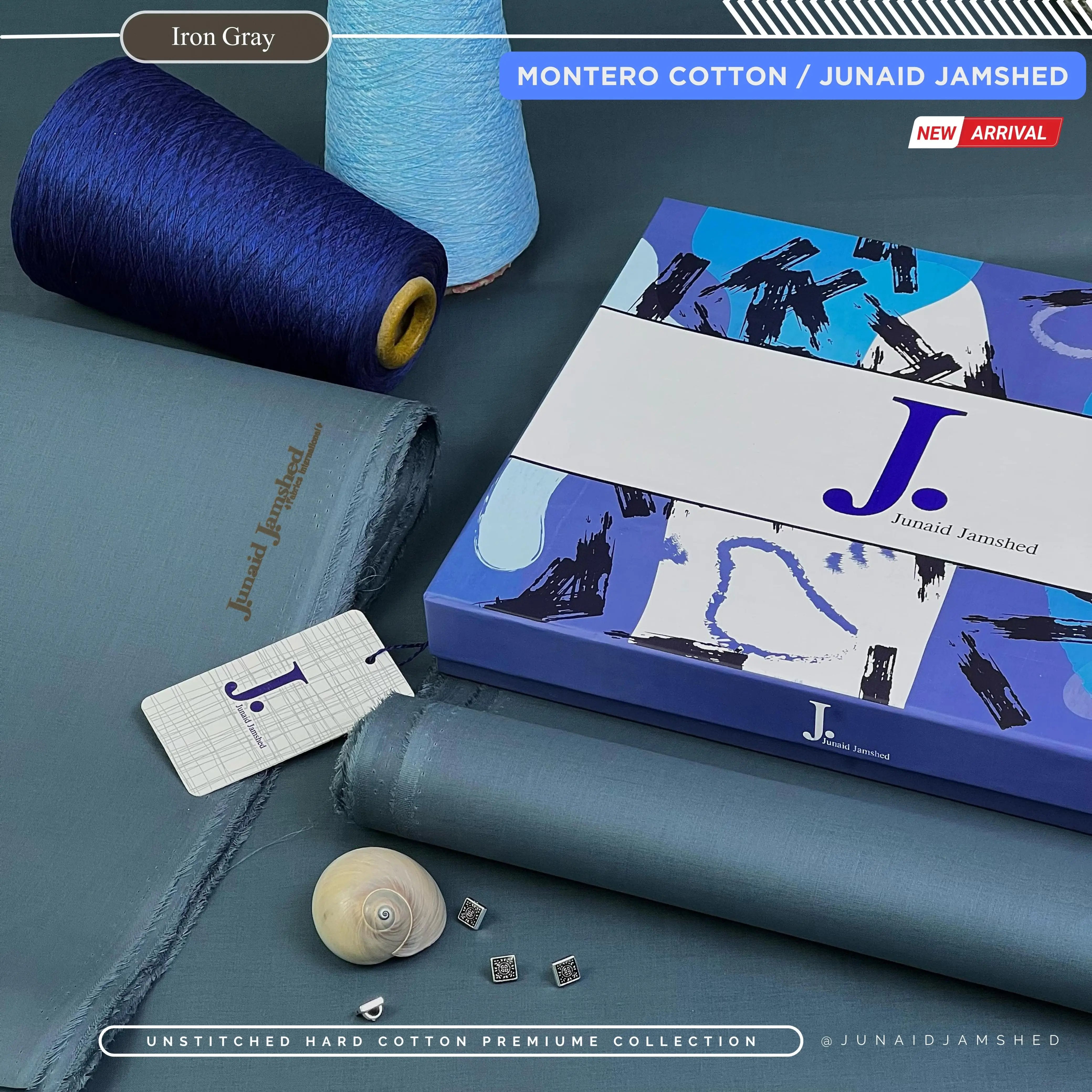 MONTERO PAPER COTTON | BY JUNAID JAMSHED | Iron Gray