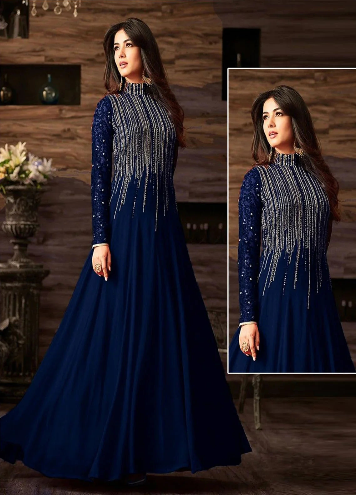 Indian chiffon maxi collection ANAYA.B DESIGNERS-Code MD 595