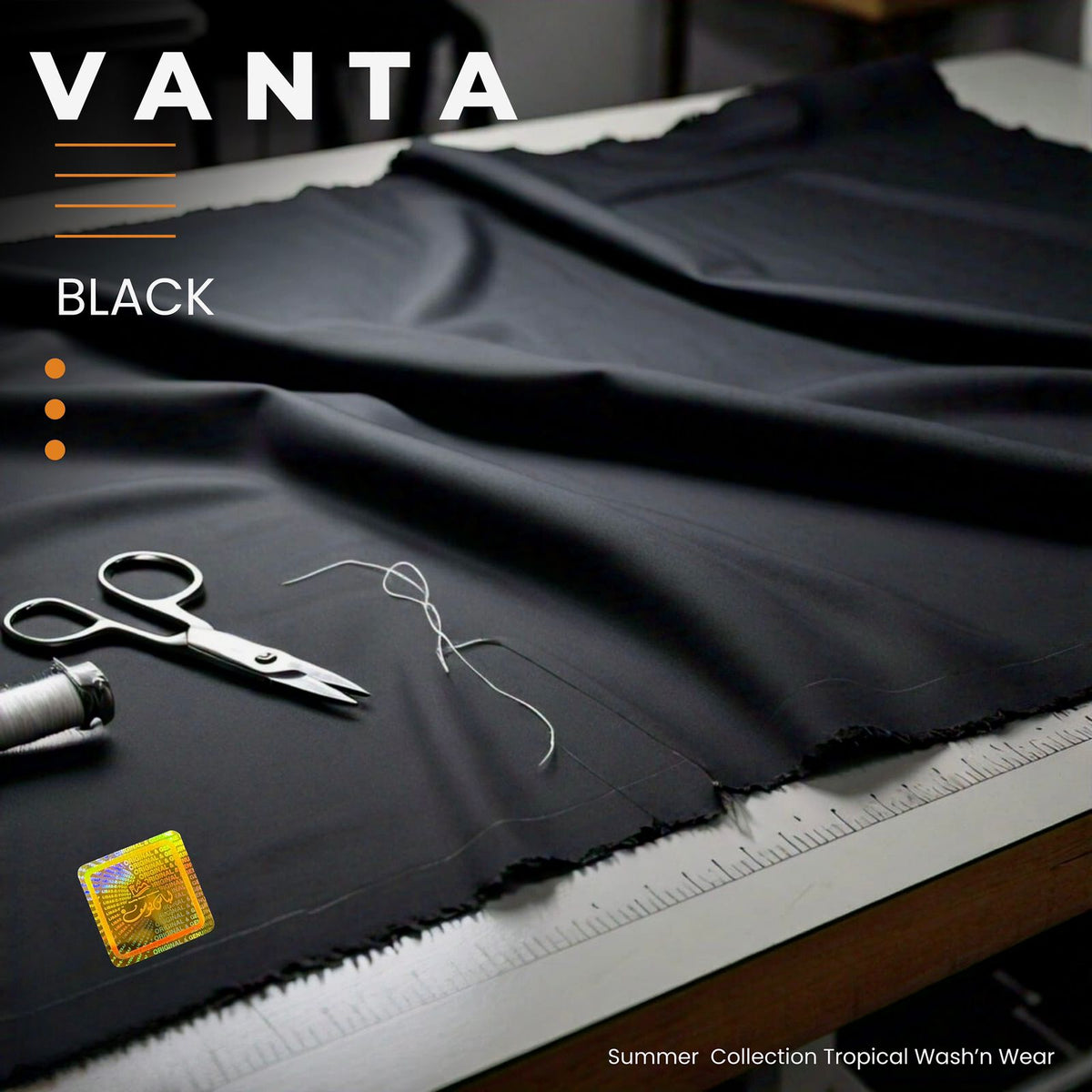 Vanta-Black Summer | Crafted by Libas e Yousaf | Tropical Wash & Wear