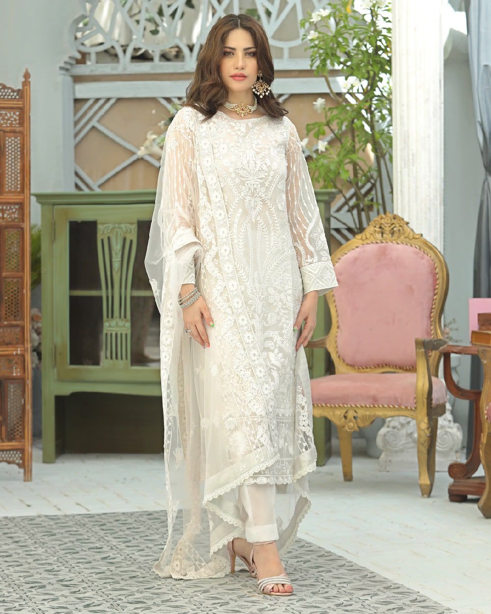 Sequins ⏐ Organza ⏐ Heavy Embroidered Work ⏐ Wedding Wear