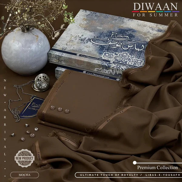 DIWAAN | Crafted by Libas e Yousaf | Wash & Wear | Summer | Mocha
