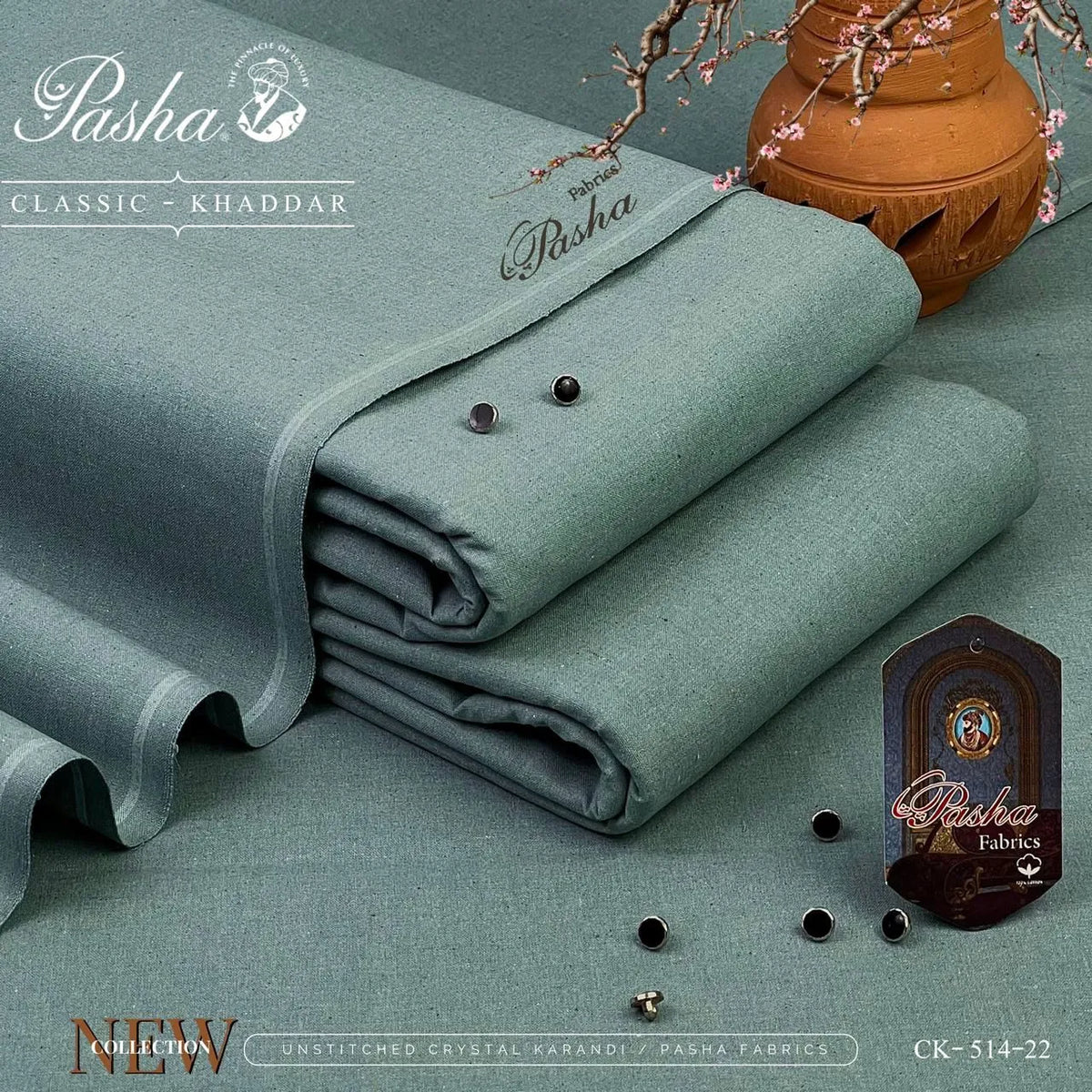 Pasha Classic Khaddar | Classic Khaddar & VIP Wasaya | Shade CK-514-22