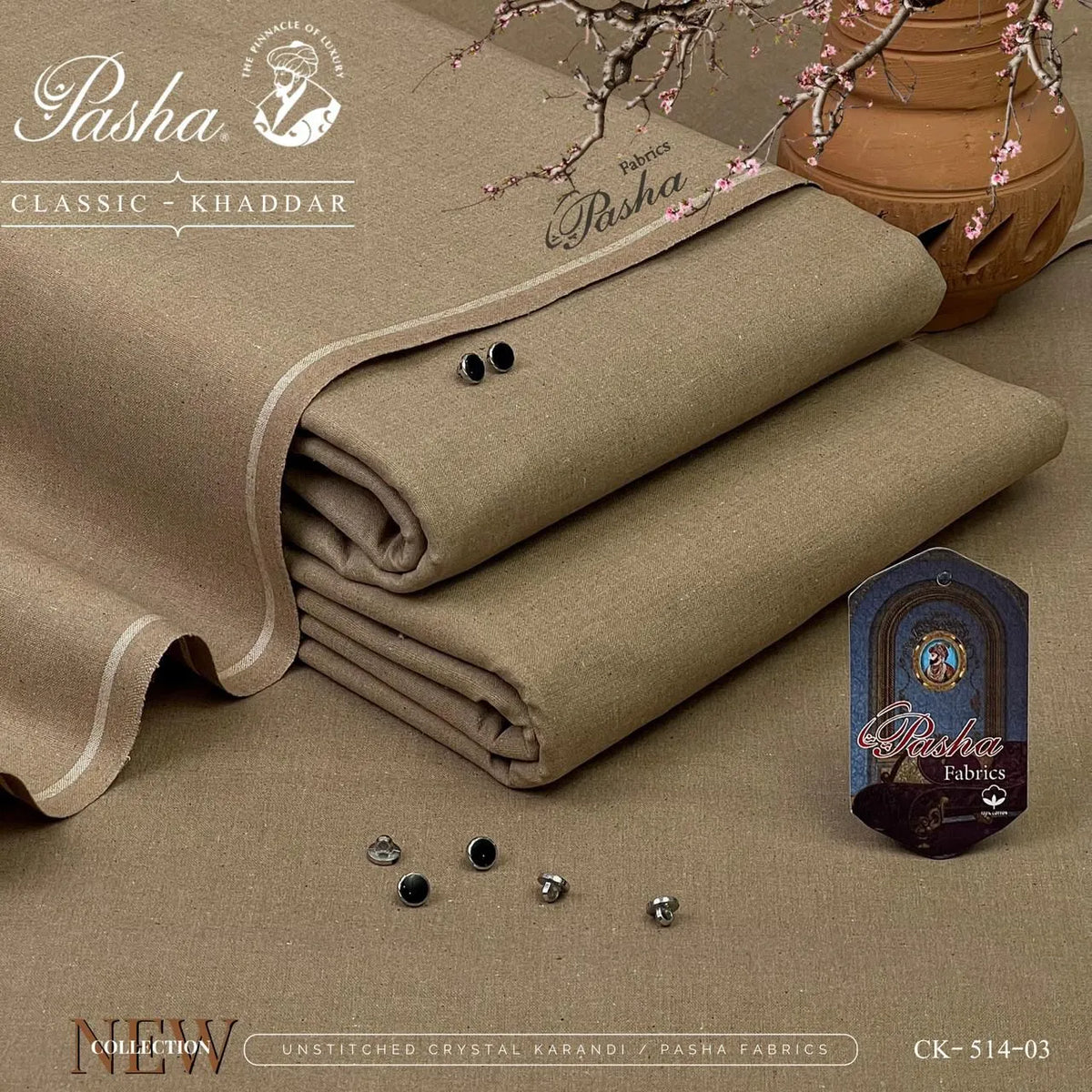 Pasha Classic Khaddar | Classic Khaddar & VIP Wasaya | Shade CK-514-03