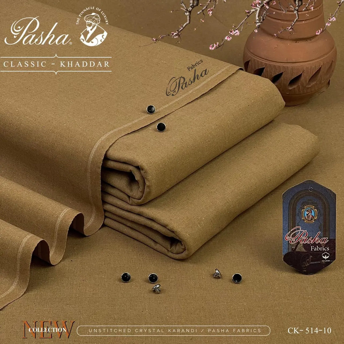 Pasha Classic Khaddar | Classic Khaddar & VIP Wasaya | Shade CK-514-10