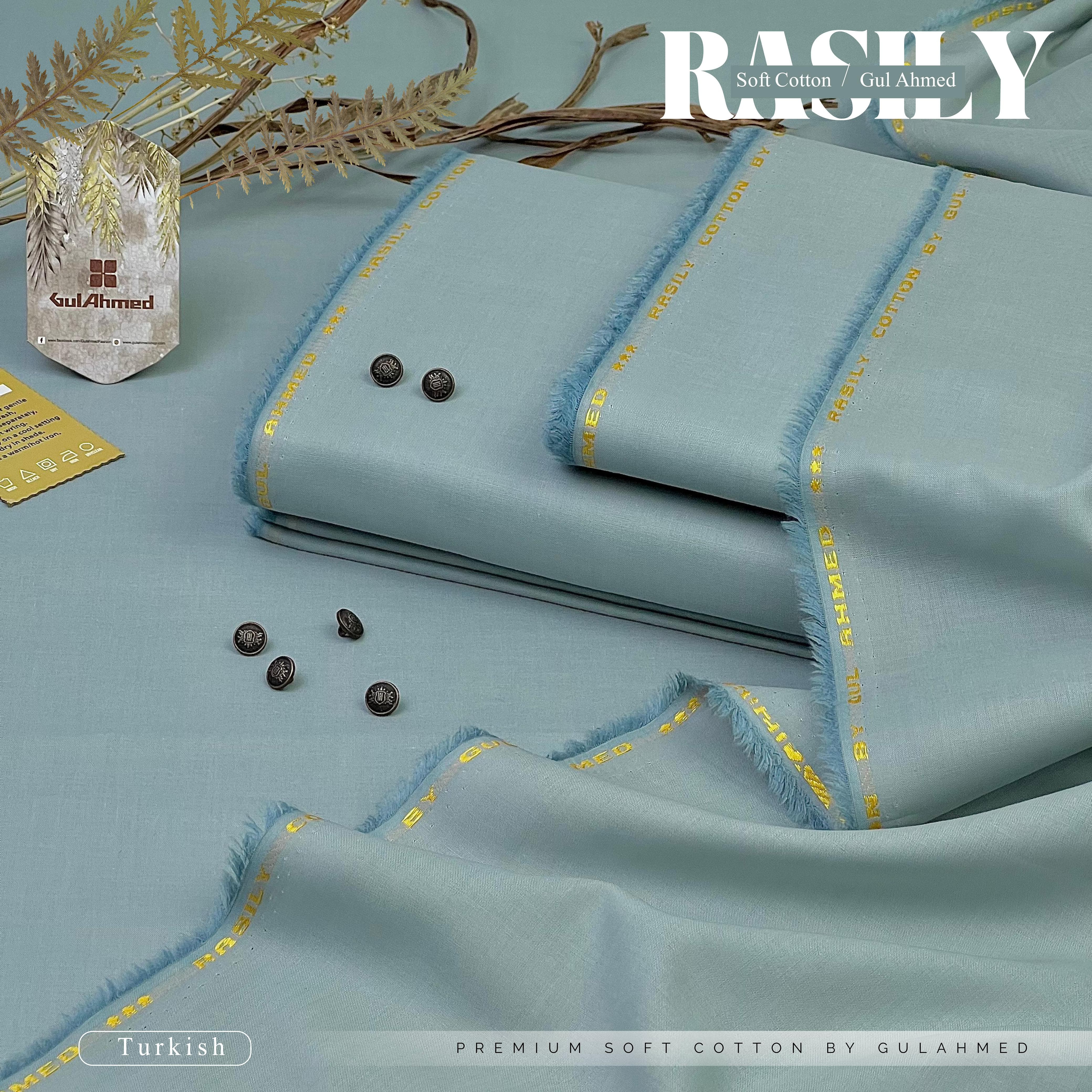 RASILY GUL AHMAD Soft CottonUnstitched(Turkish)