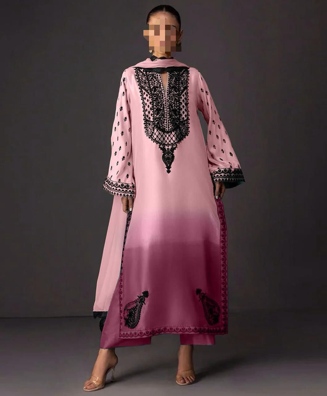 LULUSAR ⏐ SILK ⏐ FLORAL DIGITAL PRINTED ⏐UNSTITCHED ⏐ 3 PC ⏐