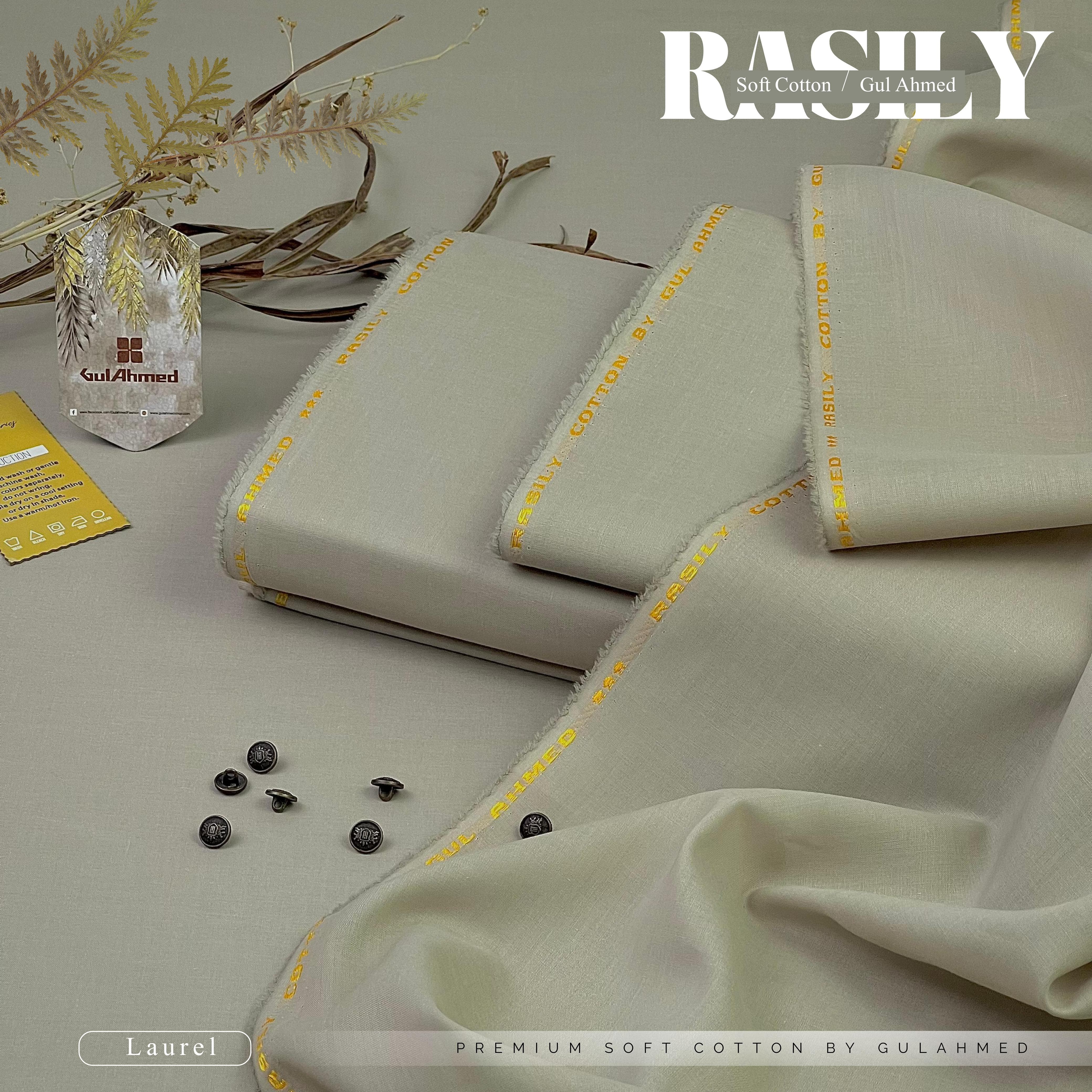 GUL AHMAD Soft CottonUnstitched(Laurel)