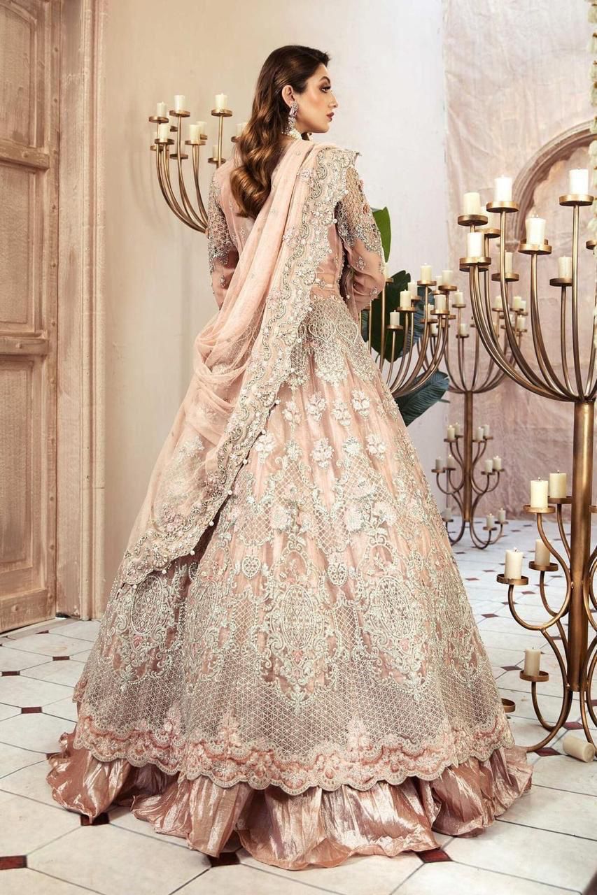 MARIA B bridal maxi long frock