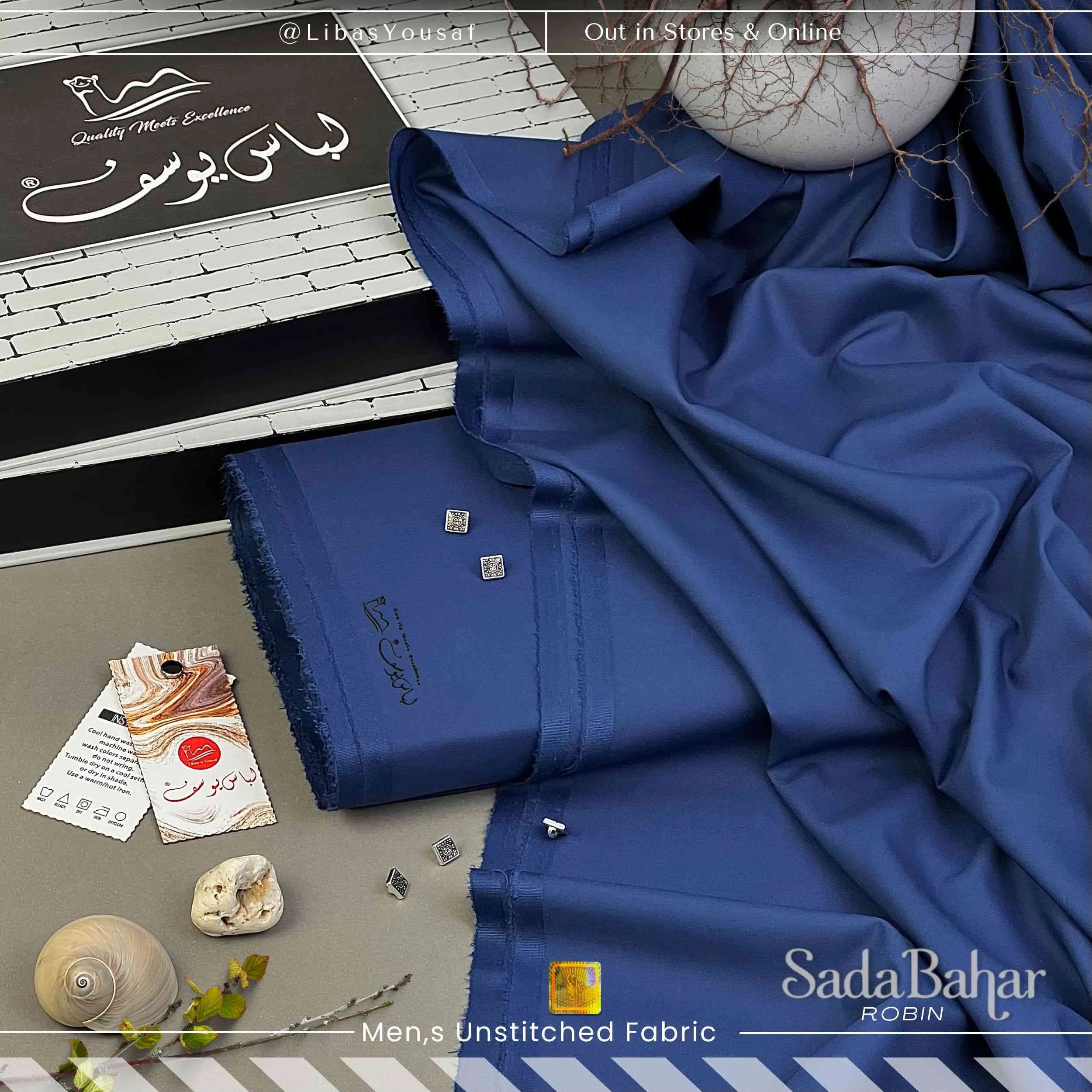 SADA BAHAR | Crafted by Libas e Yousaf | Wash & Wear | Four Season | Robin