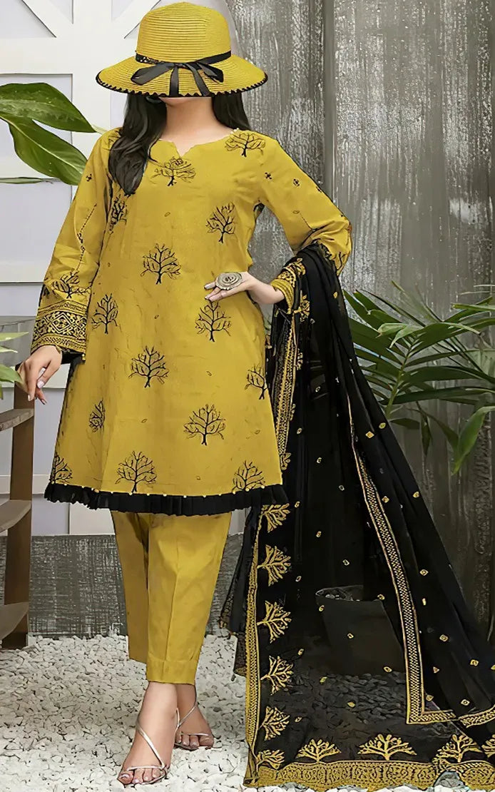 MARIA B - LAWN EMBROIDED MOST EXECTIVE - 3 PIECE DESIGN