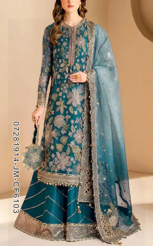 JAZMIN ⏐ 07281914-JM-CF6103 ⏐ CHIFFON ⏐ EMBROIDERED