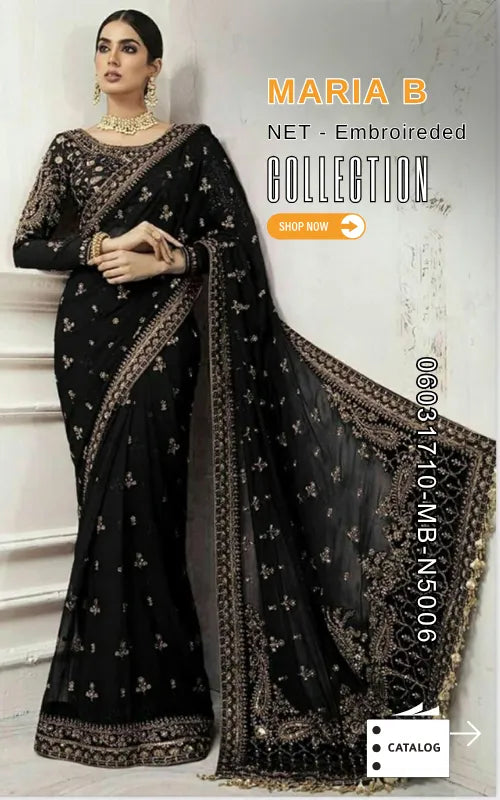 MARIA B ⏐ 06031710-MB-NT5006 ⏐ NET FABRIC ⏐  EMBROIDERED