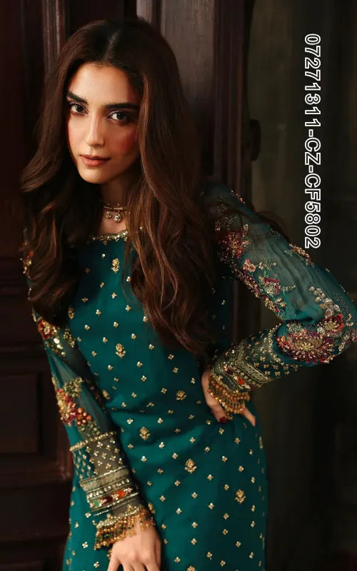 CHARIZMA ⏐ 07271311-CZ-CF5802 ⏐ CHIFFON ⏐ EMBROIDERED