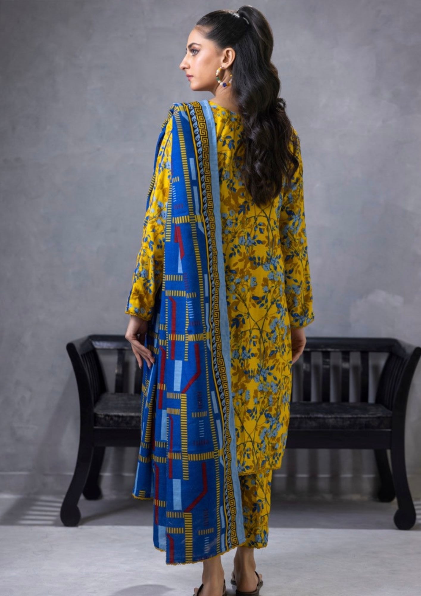 Identic By Regalia - Khaddar Digital Printed Unstitched - 3- Piece – Volume-24