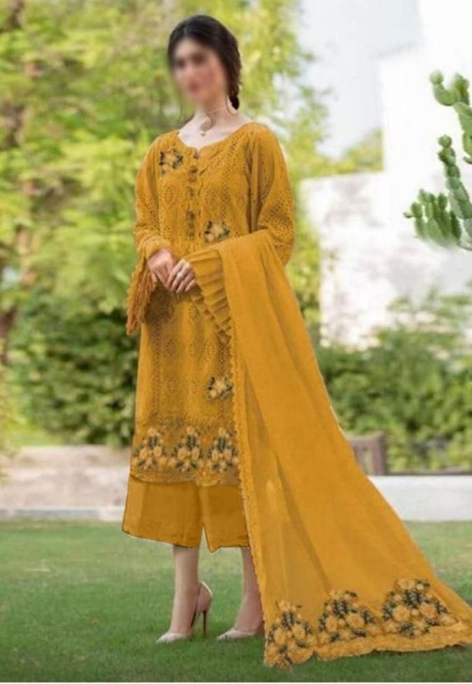 ZARQASH Chicken Kari Cotton Ladies Suit