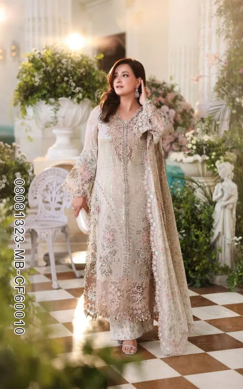 MARIA B ⏐ 08081323-MB-CF60010 ⏐ CHIFFON ⏐ EMBROIDERED