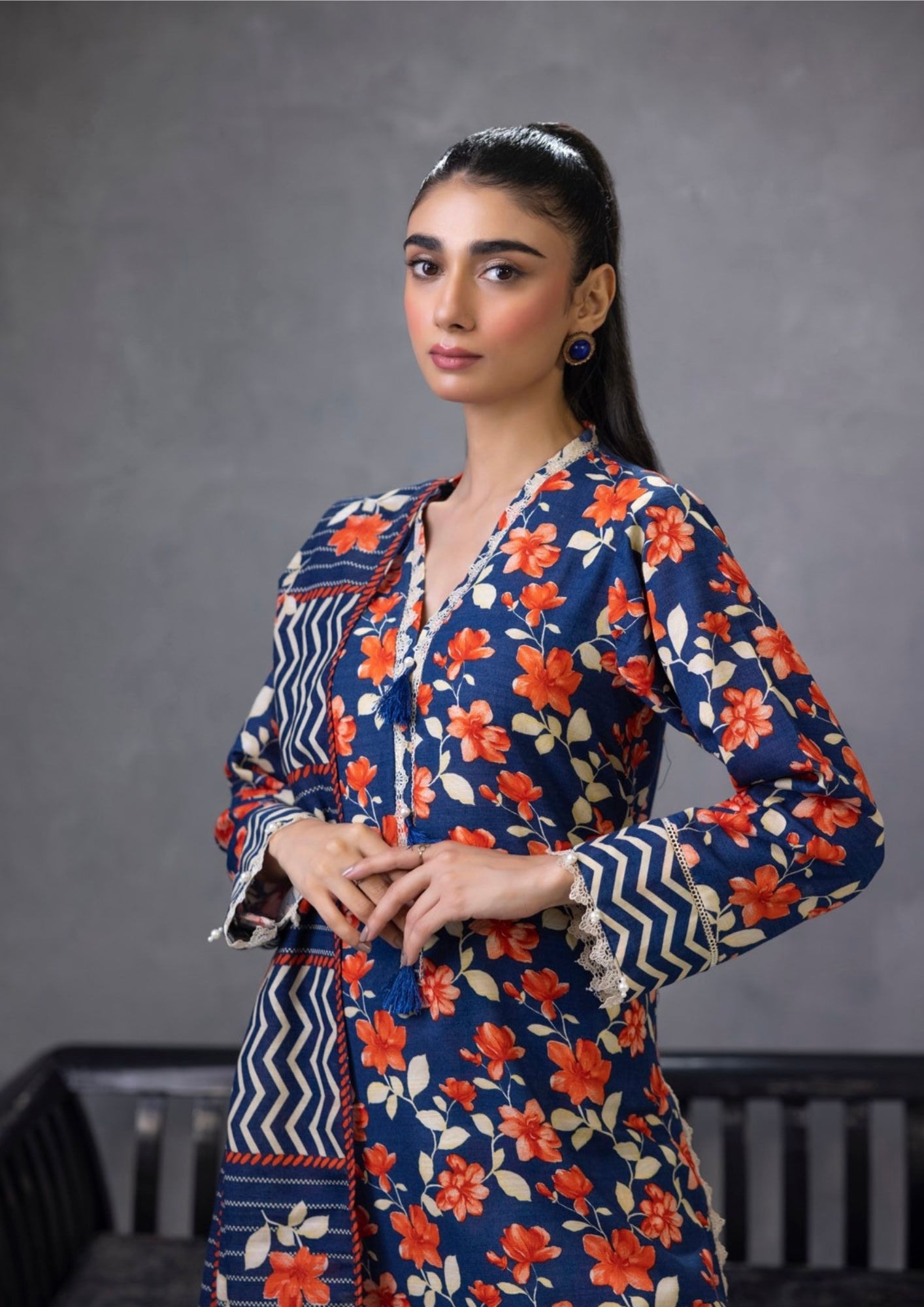 Identic By Regalia - Khaddar Digital Printed Unstitched - 3- Piece – Volume-24