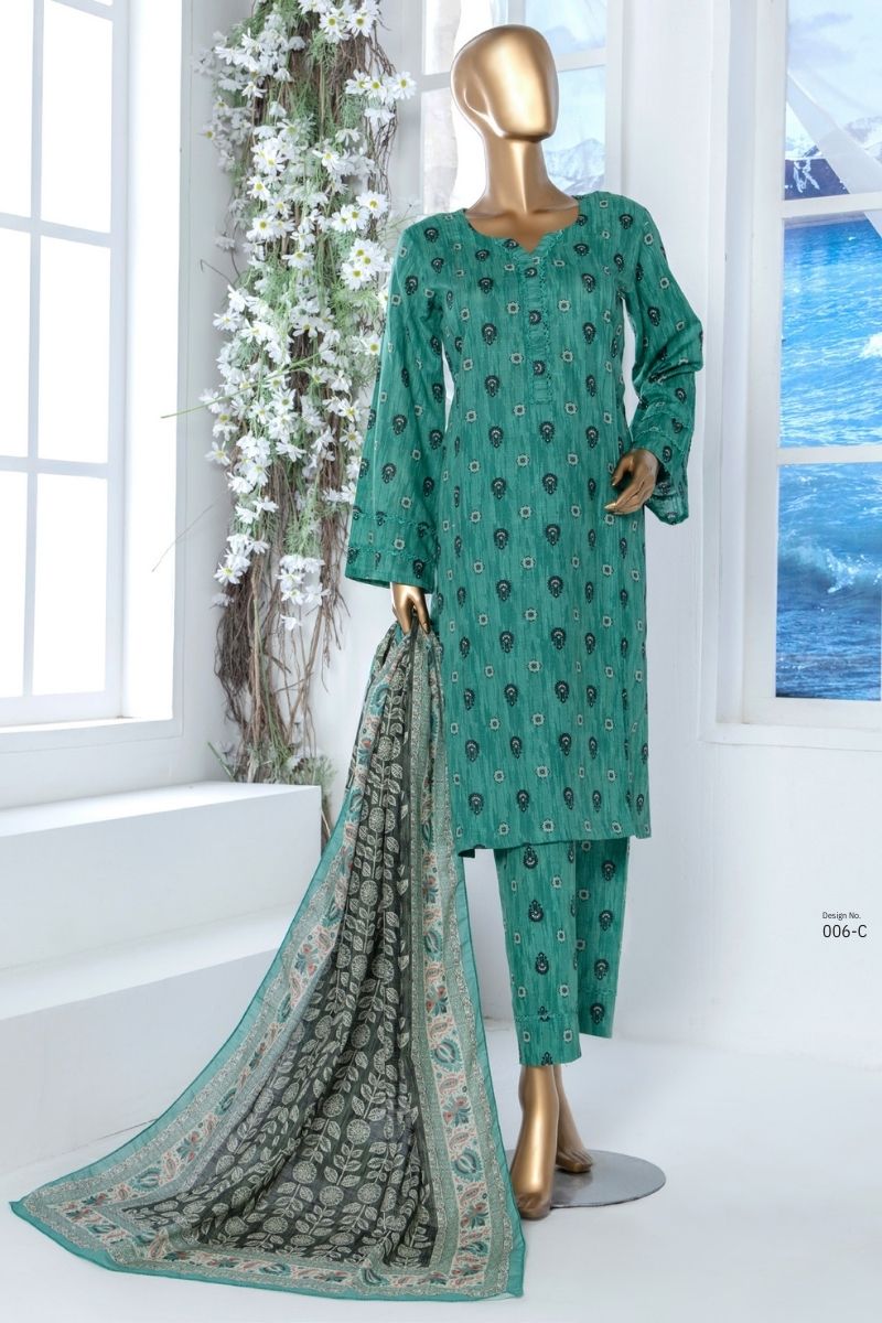 SAFINA ⏐ KHADDAR ⏐DIGITAL PRINTED⏐ UNSTITCHED ⏐ 3 PC ⏐ VOL 24 ⏐ 09