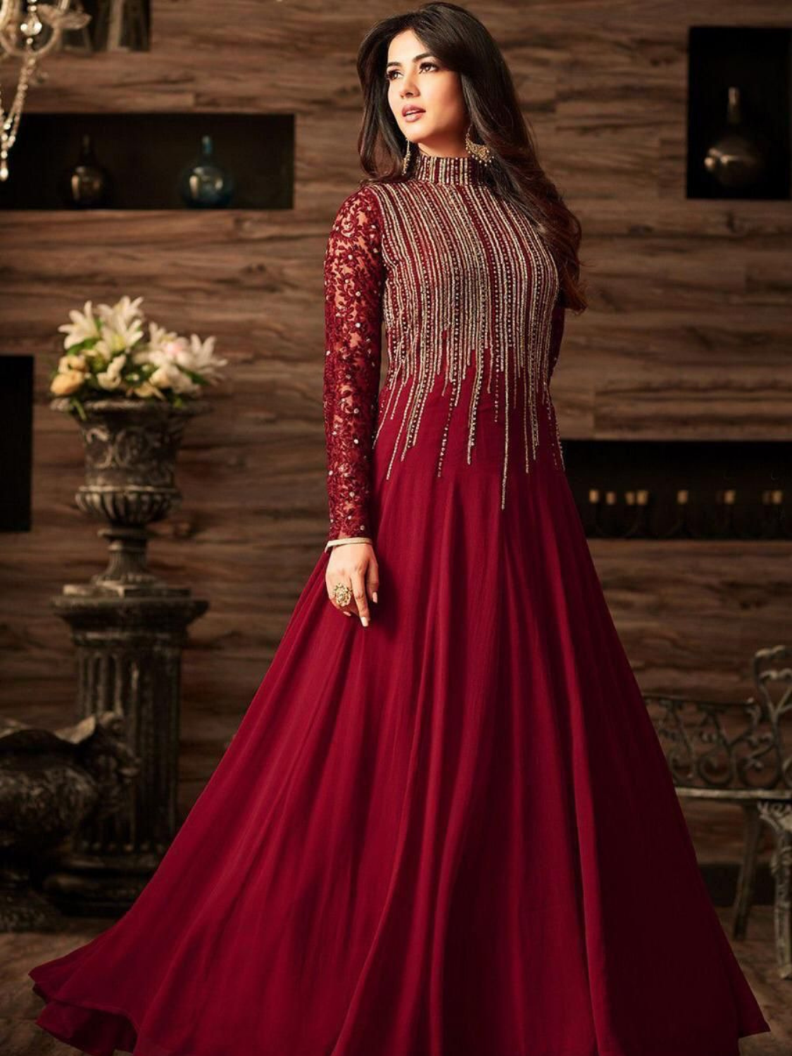 Indian chiffon maxi collection ANAYA.B DESIGNERS-Code MD 595