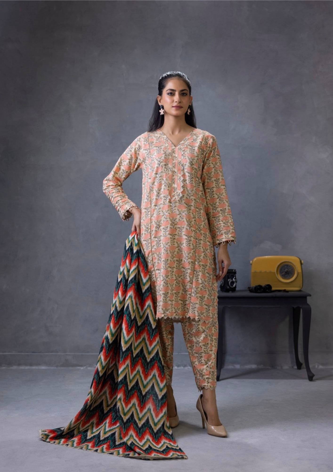 Identic By Regalia - Khaddar Digital Printed Unstitched - 3- Piece – Volume-24