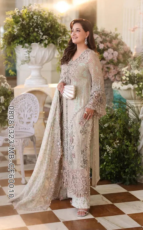 MARIA B ⏐ 08081323-MB-CF60010 ⏐ CHIFFON ⏐ EMBROIDERED