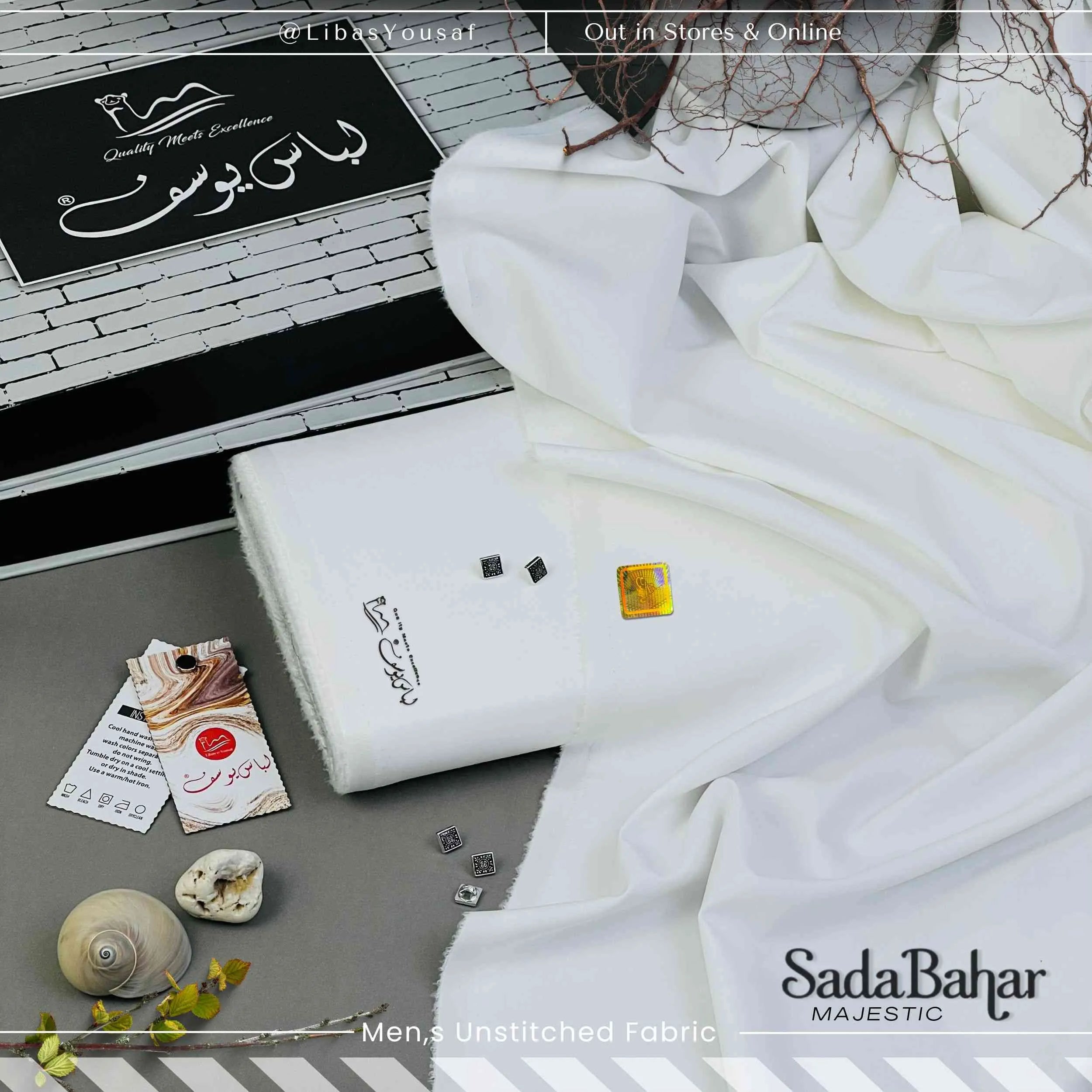 SADA BAHAR | Crafted by Libas e Yousaf | Wash & Wear | Four Season | Majestic