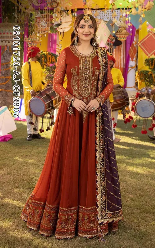 ASIM JOFA ⏐ 08101720-AJ-CF3807 ⏐ CHIFFON ⏐ EMBROIDERED