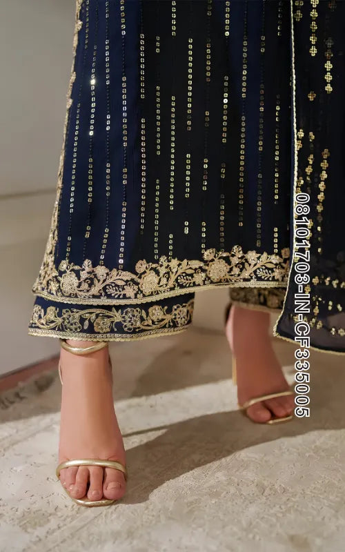 IZNIK ⏐ 08101703-IN-CF335005 ⏐ CHIFFON ⏐ EMBROIDERED