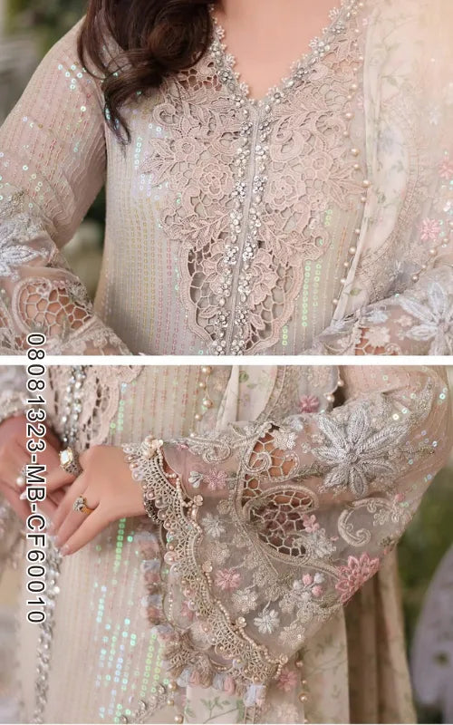 MARIA B ⏐ 08081323-MB-CF60010 ⏐ CHIFFON ⏐ EMBROIDERED