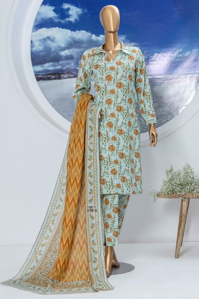 SAFINA ⏐ KHADDAR ⏐DIGITAL PRINTED⏐ UNSTITCHED ⏐ 3 PC ⏐ VOL 04 ⏐ 03