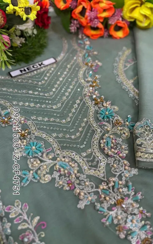 IMROZIA ⏐ 09211609-IZ-CF4751 ⏐ CHIFFON ⏐ HAND WORK