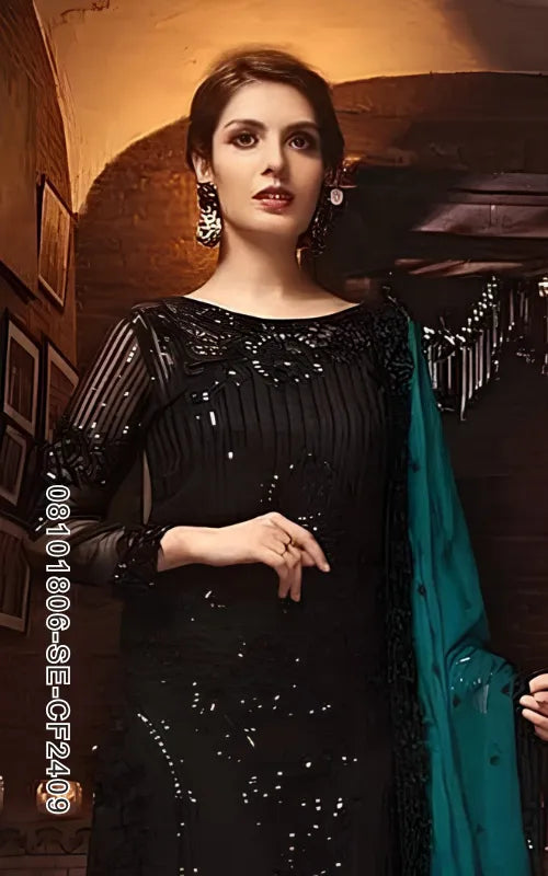 SERENE ⏐ 08101806-SE-CF2409 ⏐ CHIFFON ⏐ EMBROIDERED