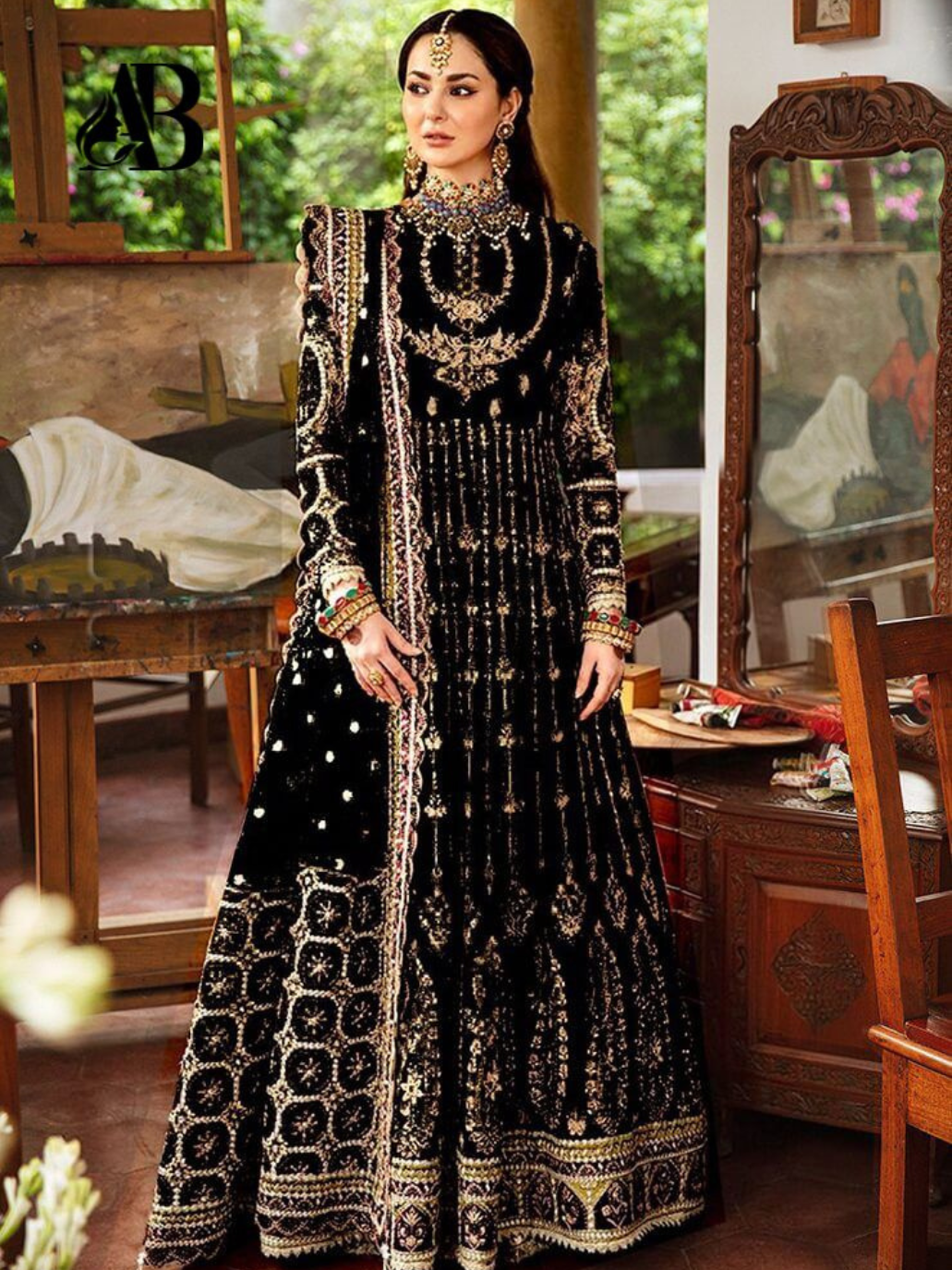 AFROZEH NET Embroidered With Handwork