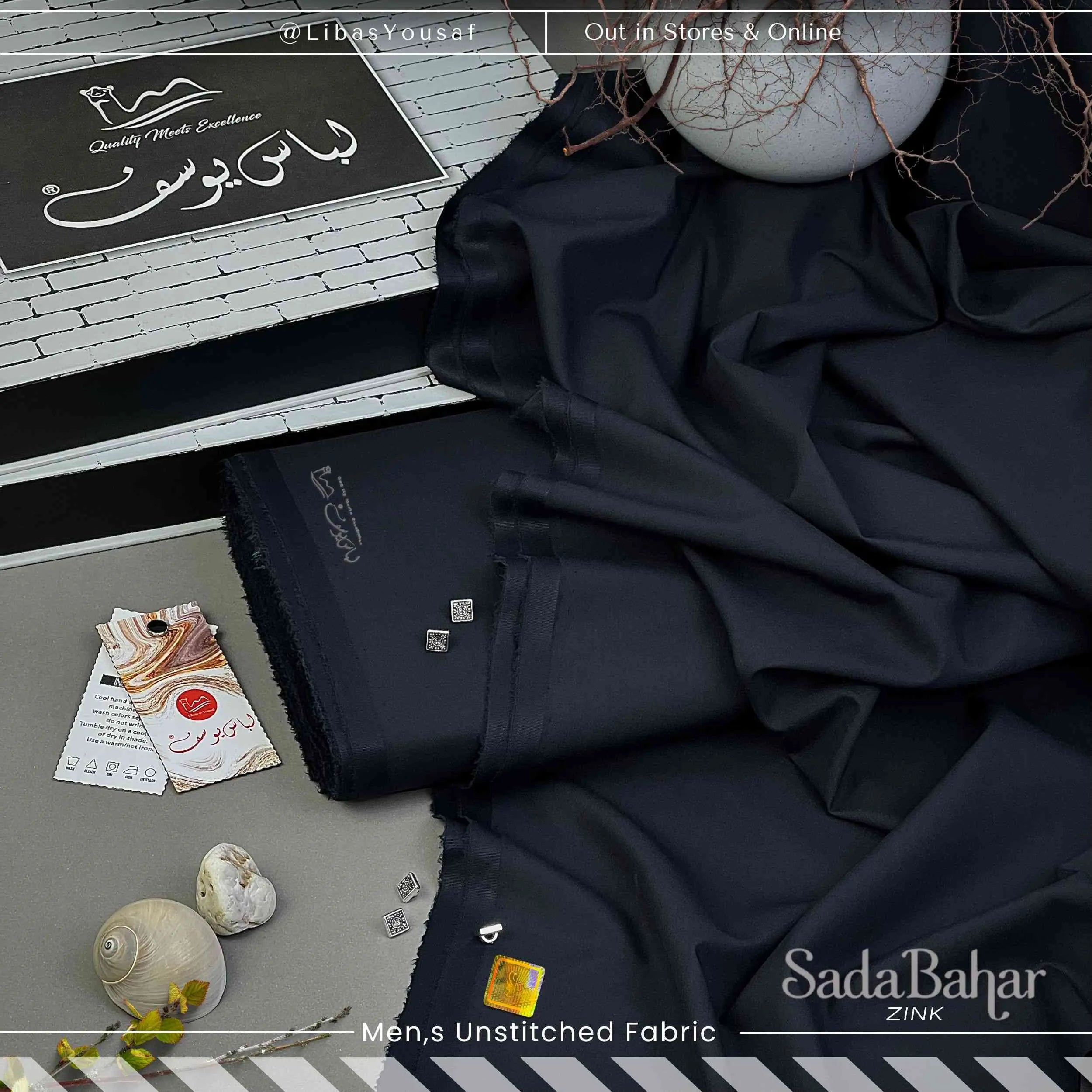 SADA BAHAR | Crafted by Libas e Yousaf | Wash & Wear | Four Season | Zink