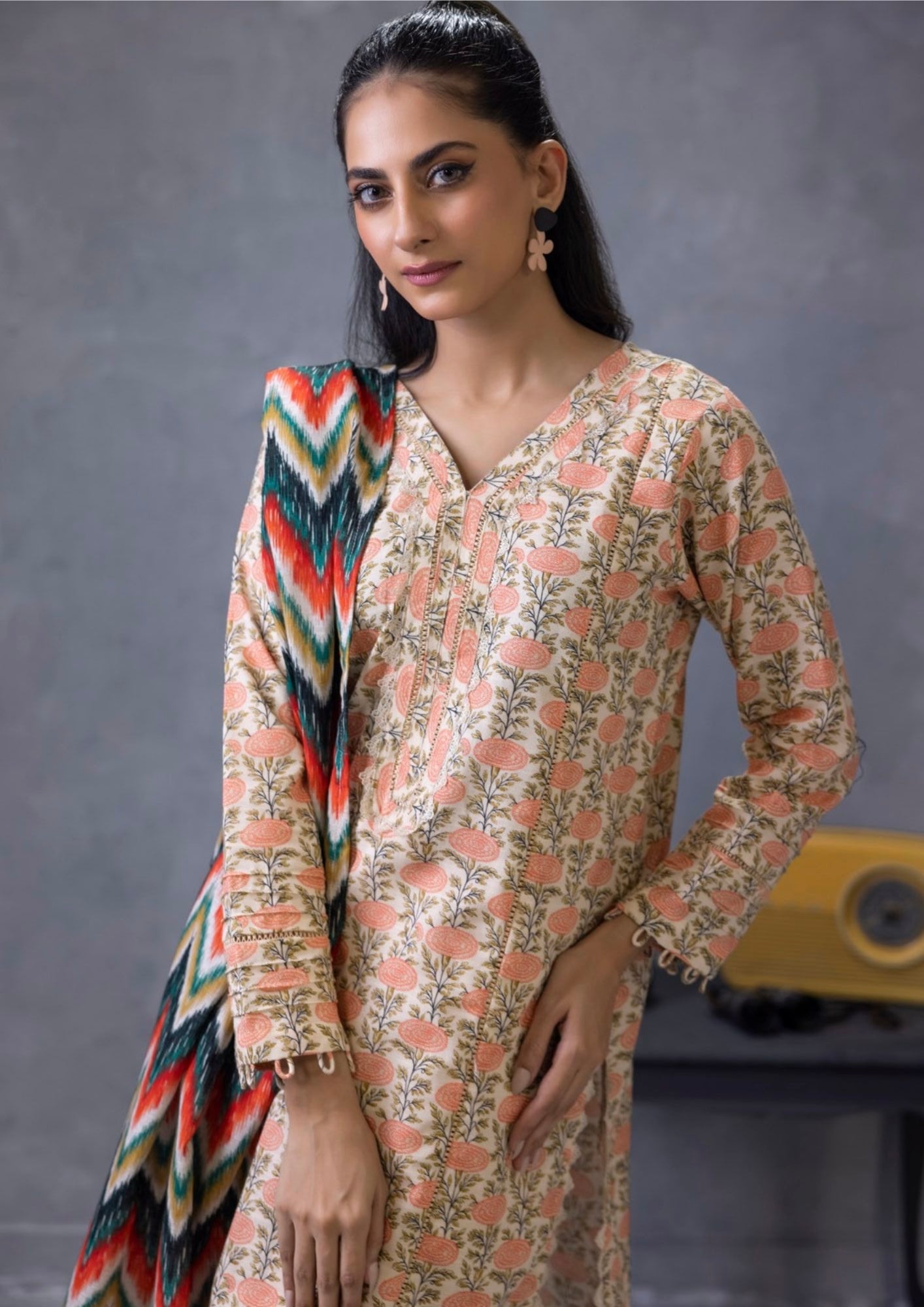 Identic By Regalia - Khaddar Digital Printed Unstitched - 3- Piece – Volume-24