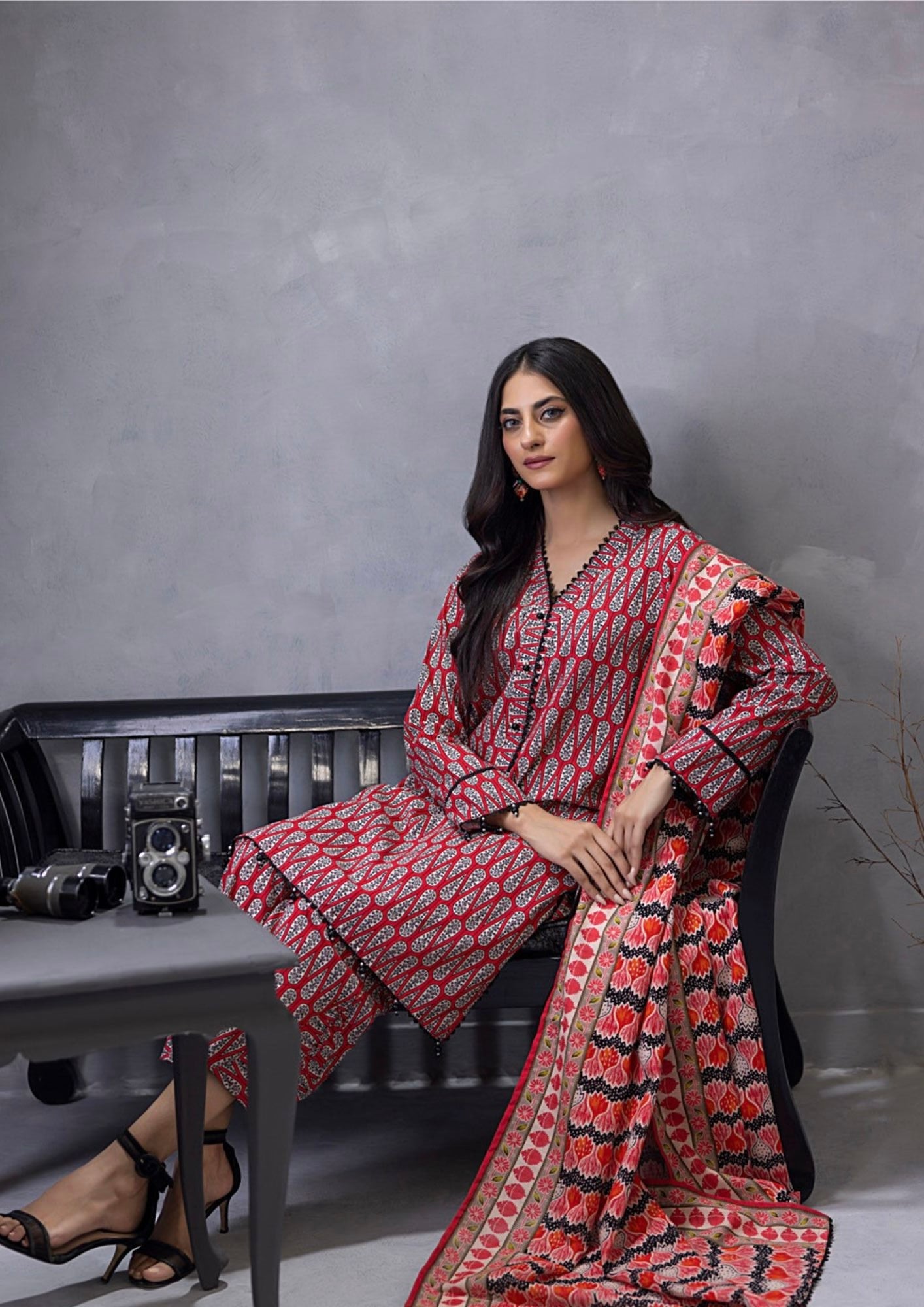 Identic By Regalia - Khaddar Digital Printed Unstitched - 3- Piece – Volume-24